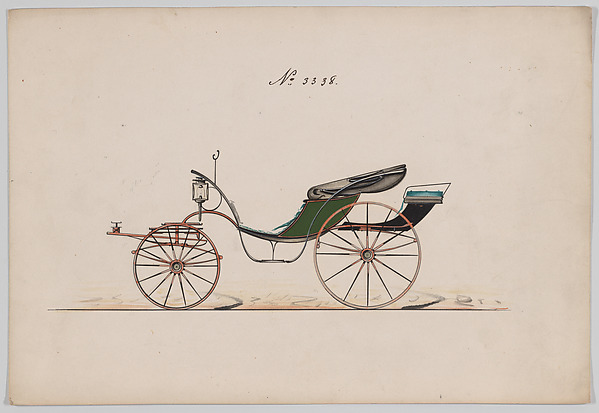 Brewster & Co., Design for Pony Phaeton, no. 3338