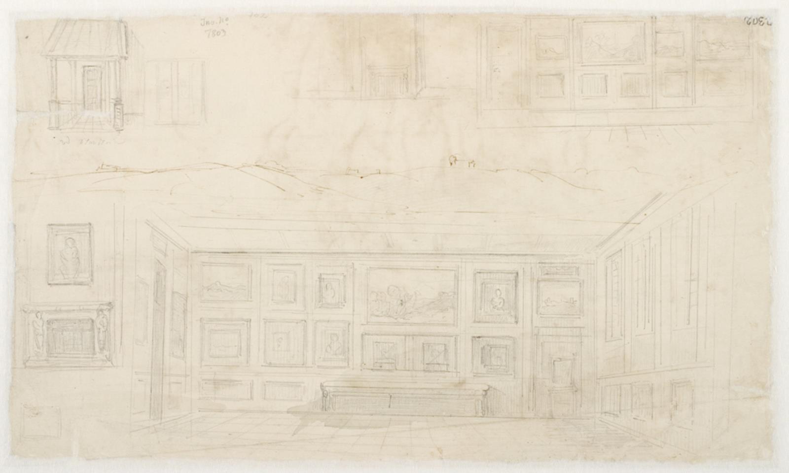 Dankvart Dreyer, Ophængning 1846 på Charlottenborg? Desuden et løst landskabsudkast