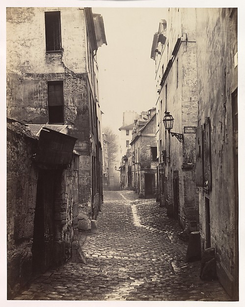 Charles Marville, Rue Traversine (from the Rue d'Arras)