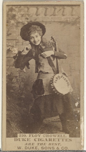 W. Duke, Sons & Co., Card Number 220, Floy Crowell, from the Actors and Actresses series (N145-7) issued by Duke Sons & Co. to promote Duke Cigarettes