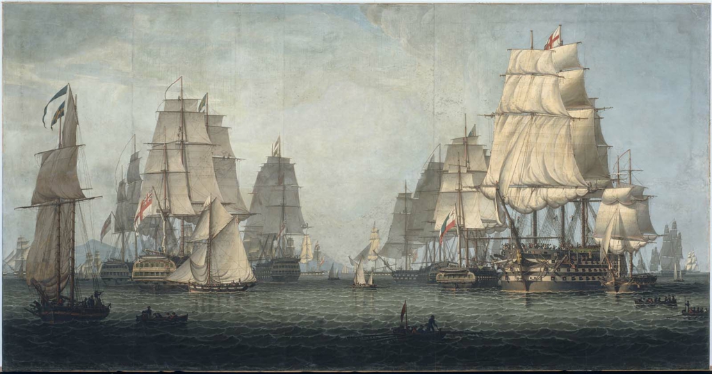 Robert Salmon, The British Fleet Forming a Line off Algiers