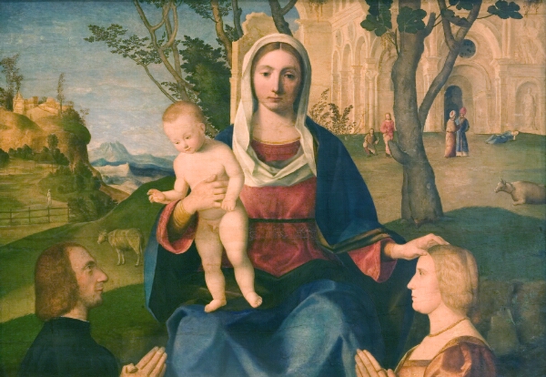 Vincenzo Catena, Madonna med Barnet og to stiftere