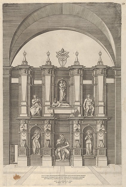 Anonymous, Sepulchre of Julius II, from "Speculum Romanae Magnificentiae"
