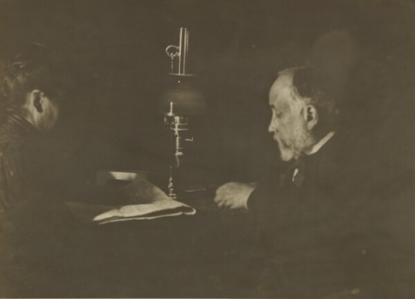 Edgar Degas, [Louise Halévy Reading to Degas]