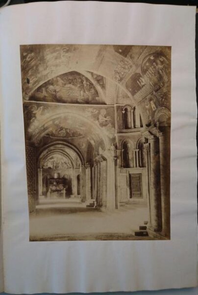 Unknown, St. Mark's Basilica, interior, seen from the Porta dei Forta, Venice, Italy