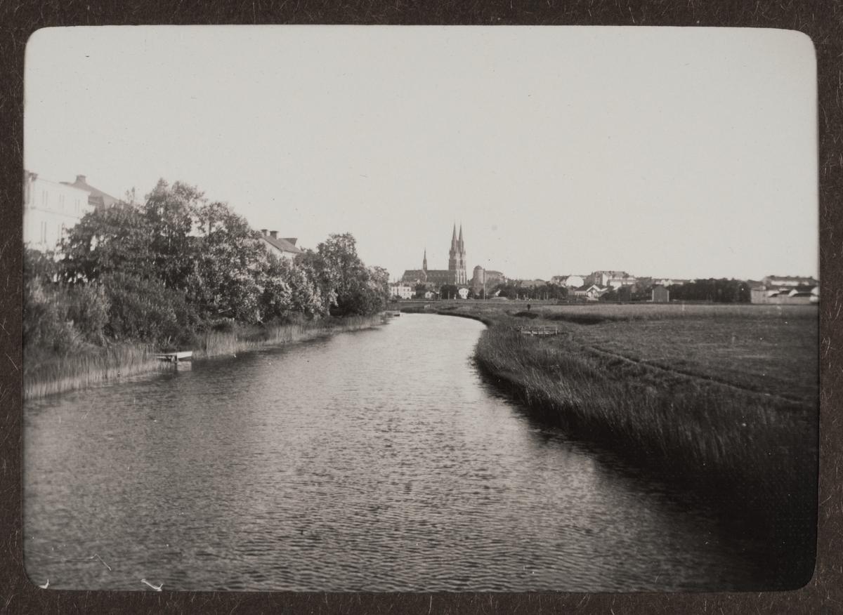 August Fredrik Schagerström, “Upsala. City seen from the northernmost bridge,” Uppsala 1922