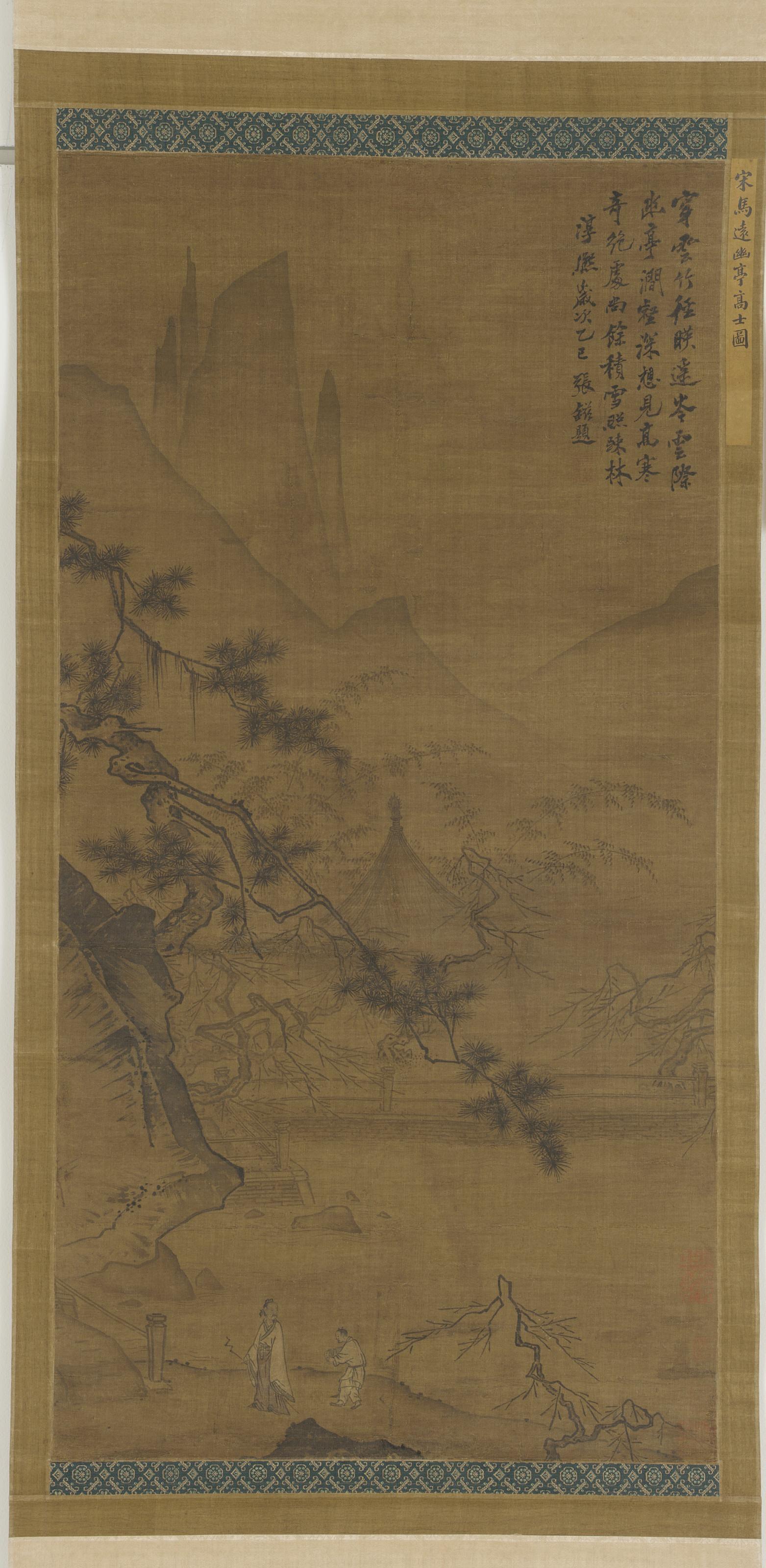 Formerly attributed to Ma Yuan, Scholar approaching secluded pavilion