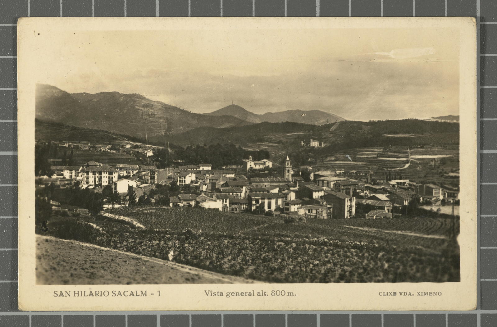 Josep Ximeno Planas, San Hilario Sacalm - 1. Vista general alt. 800 m.