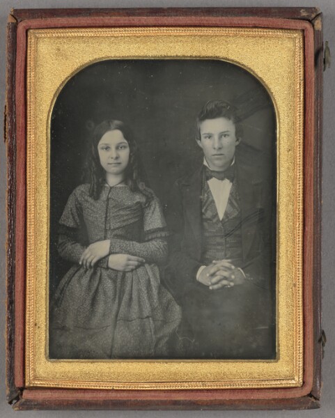 Unknown, [Portrait of a Young Woman and Young Man]