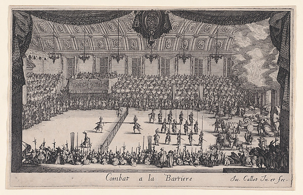 Jacques Callot, Le Combat (The Combat), from "Le Combat a la Barrière in the Palace at Nancy"