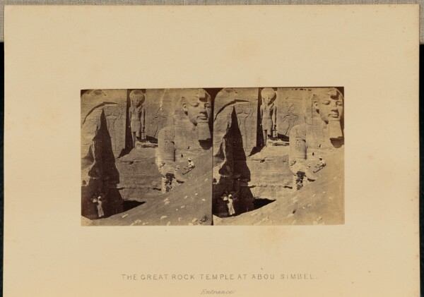 Francis Frith, The Great Rock Temple at Abou Simbel. Entrance
