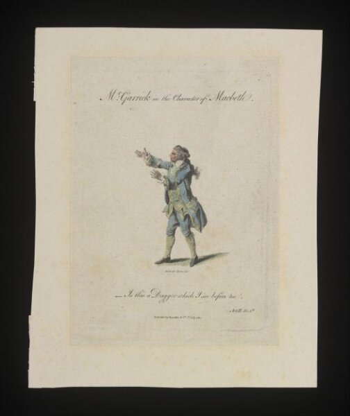 unknown, Mr. Garrick in the character of Macbeth