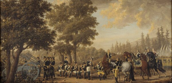 Pehr Hilleström d.ä., Gustav III och soldaten Gren. Episod från ryska kriget 1789