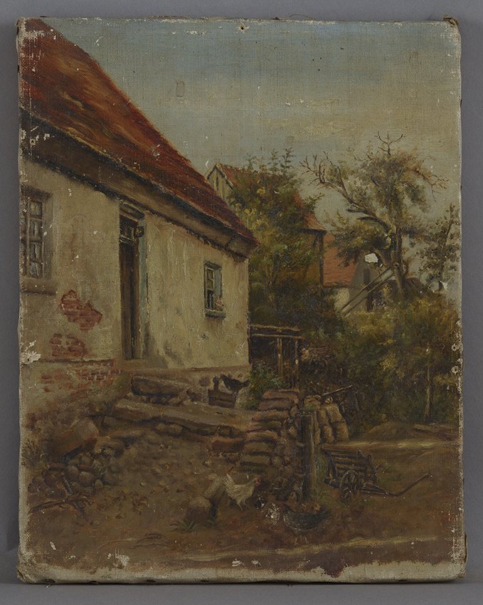 Elisabeth Neßler, Alter Häuserwinkel in Ziesar, um 1900