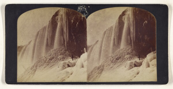 William Notman, Niagara in Winter, part of Horse Shoe Fall, from below Table Rock.