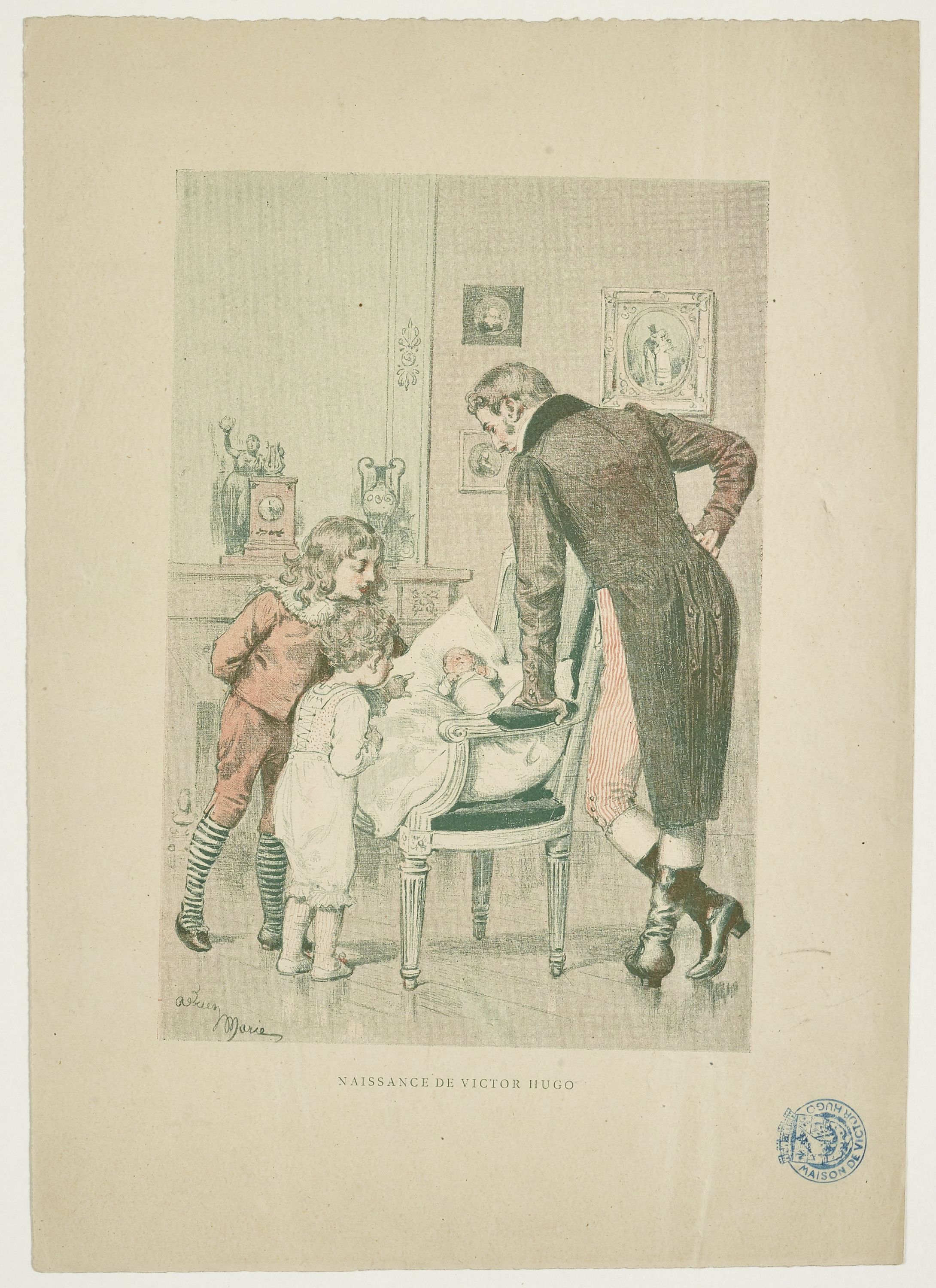 Adrien Emmanuel Marie, Naissance de Victor Hugo