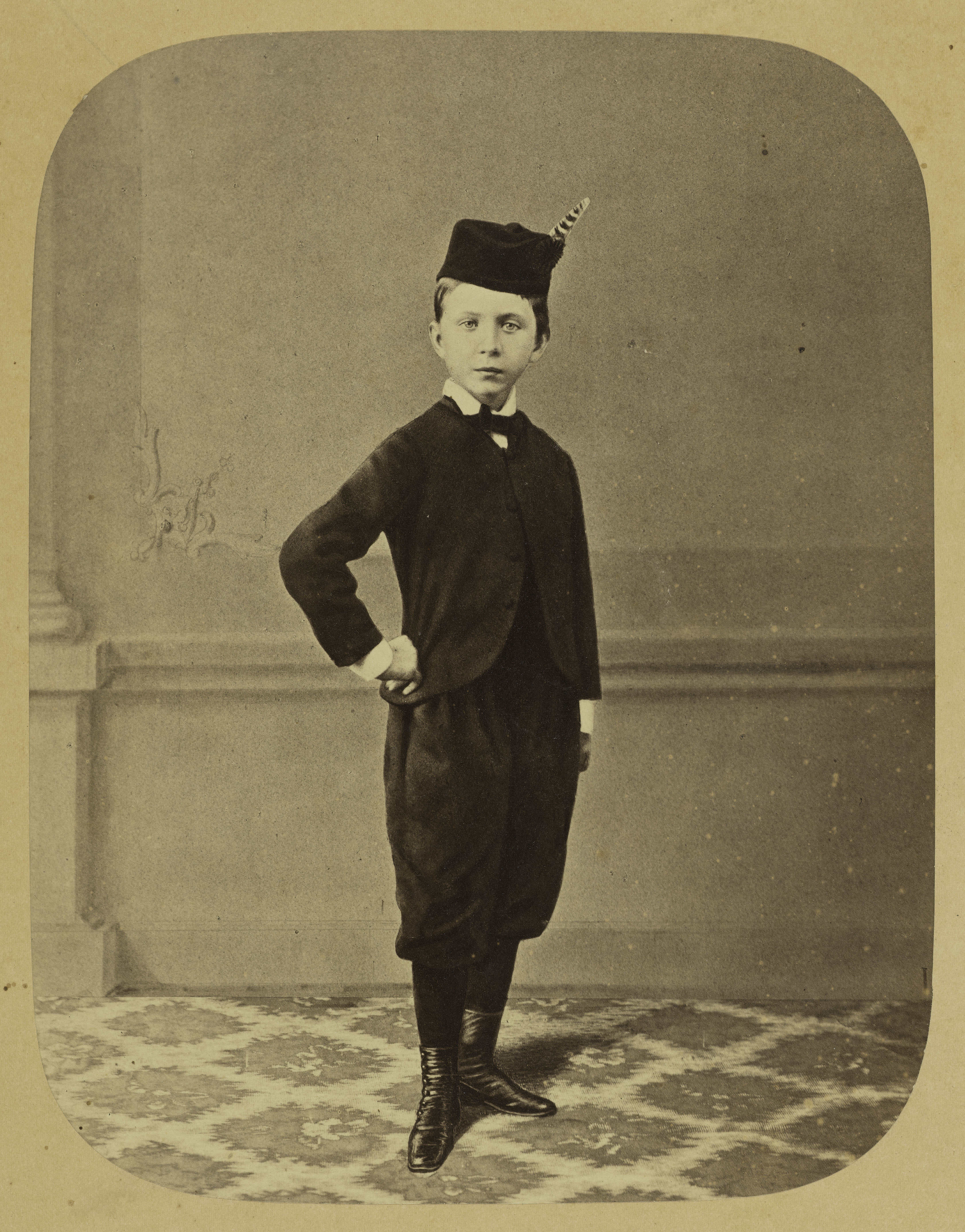 Anonyme, Le Prince impérial Eugène Louis Jean Joseph Bonaparte (1856 - 1879), fils de Napoléon III, empereur des Français et d'Eugénie, impératrice de Français.