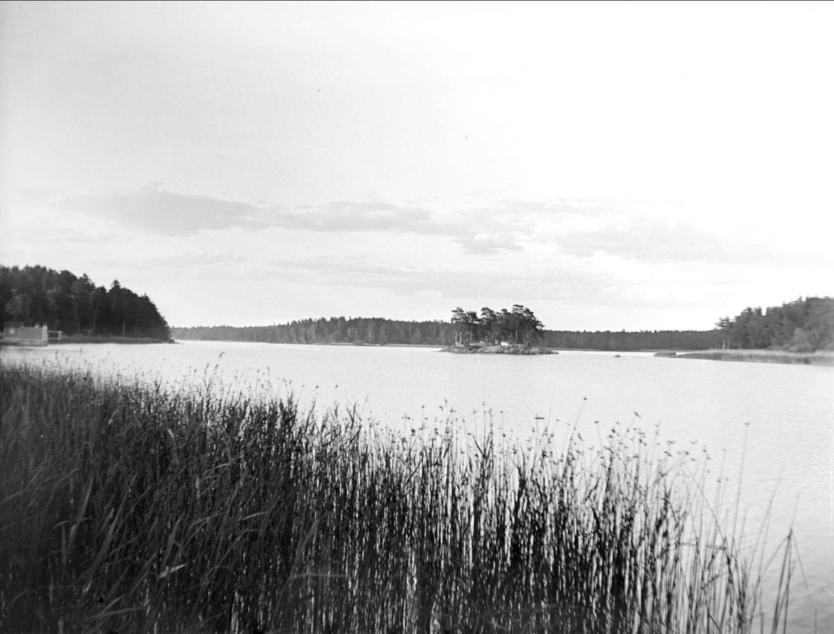 August Fredrik Schagerström, Sjön Trehörningen, vid Marielund, Funbo socken, Uppland juni 1934