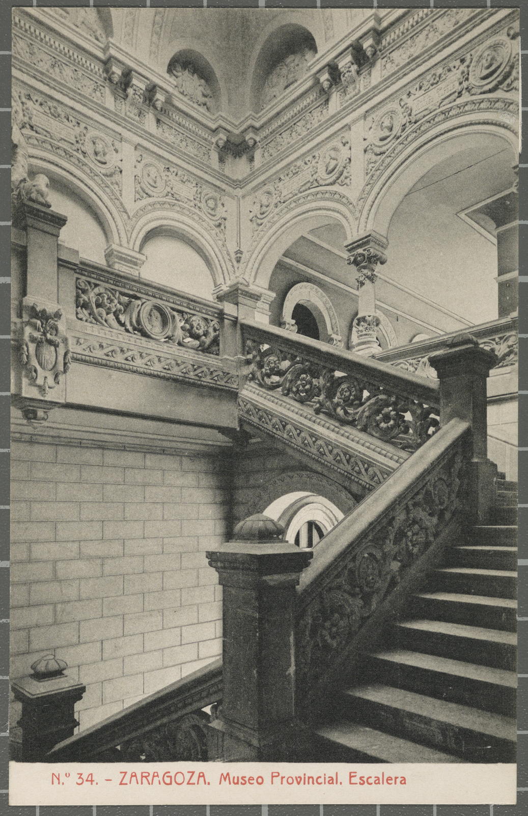 Josep (atribuïda) Thomas Bigas, No. 34. - ZARAGOZA. Provincial Museum. Staircase
