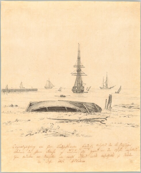 Caspar David Friedrich, The Beach at Wieck near Greifswald