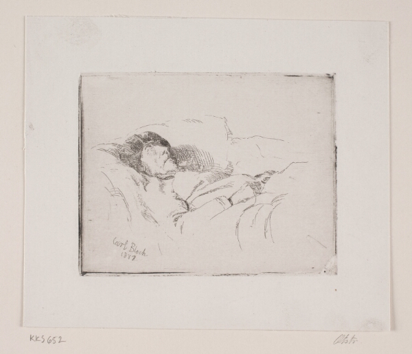 Carl Bloch, Den syge gamle mand