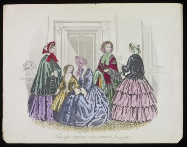 Unknown, Fashions for London and Paris January 1854