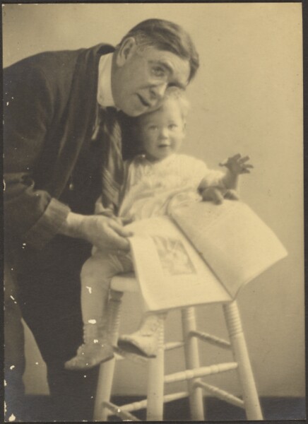 Louis Fleckenstein, [Portrait of Fleckenstein and Grandchild]