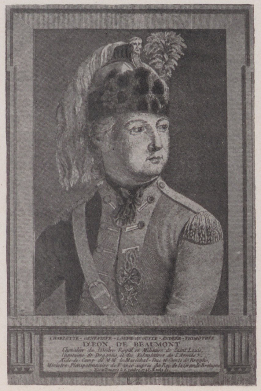 Unknown artist, Abbildung von Chevalier d‘Éon (2)