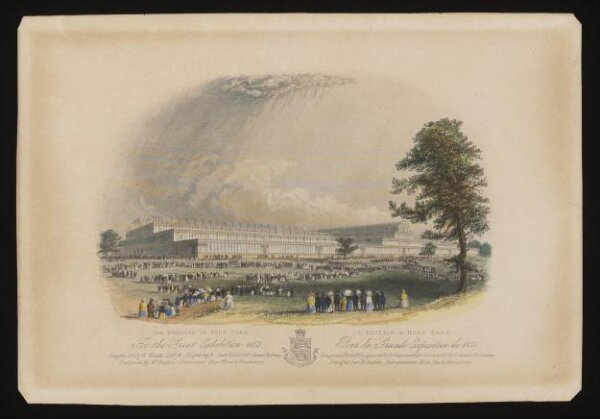 Unknown, The building in Hyde Park for the Great Exhibition