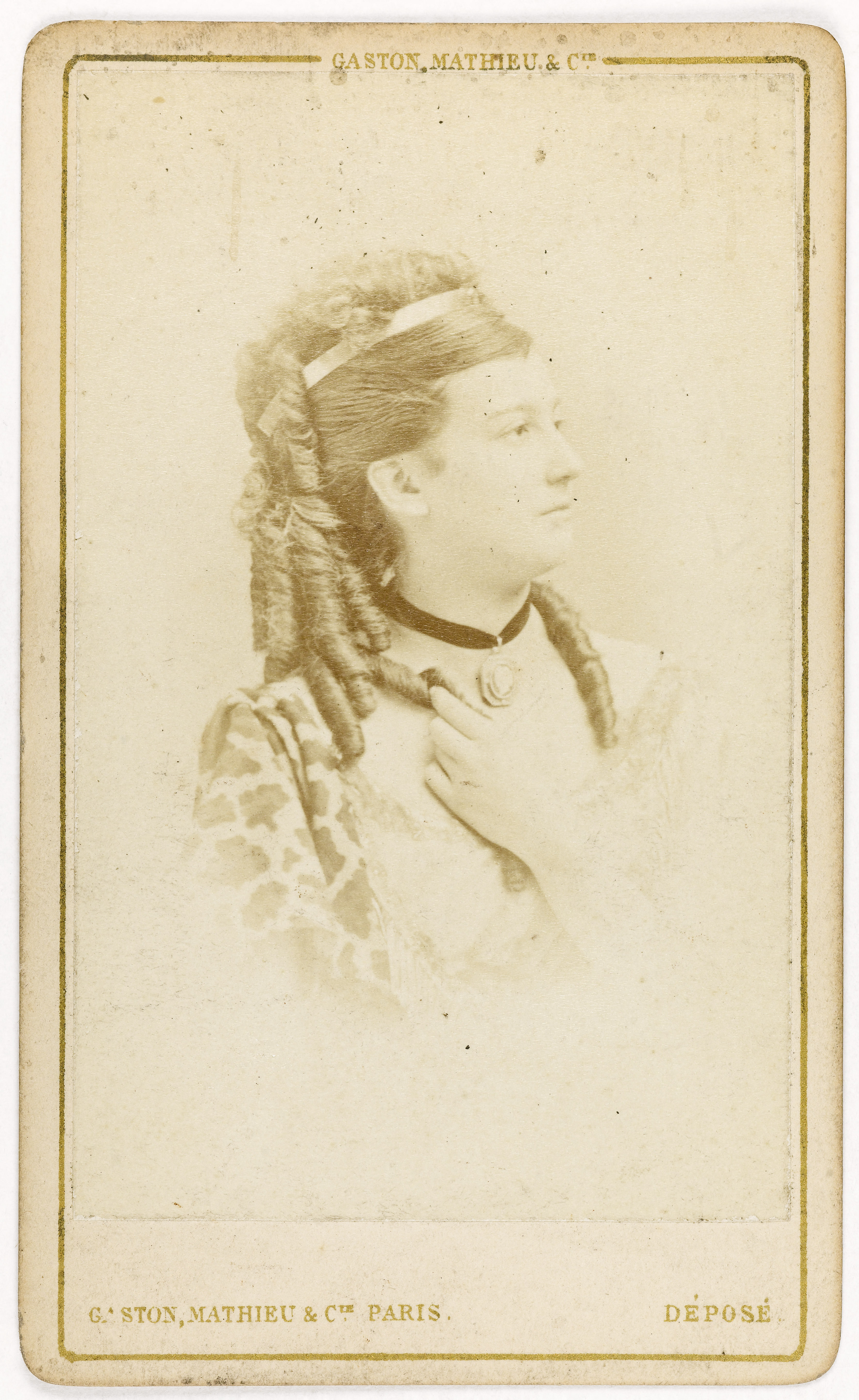 Mathieu & Cie Gaston, Portrait de Rose Thé, (18-1912), (danseuse, actrice)
