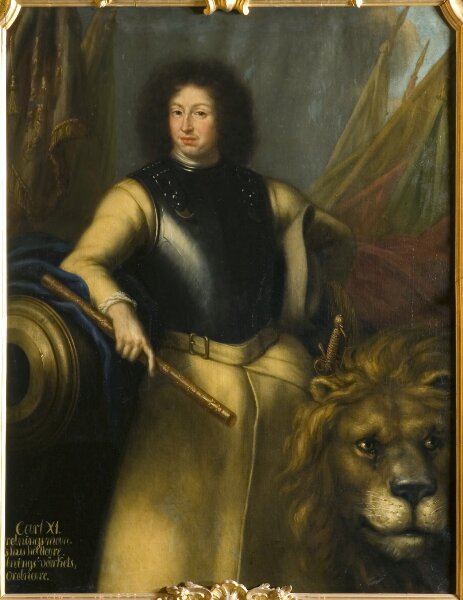 David Klöcker Ehrenstrahl (Attributed to), Karl XI, 1655-1697, konung av Sverige pfalzgreve av Zweibrücken