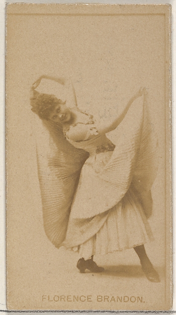 Allen & Ginter, Florence Brandon, from the Actors and Actresses series (N45, Type 8) for Virginia Brights Cigarettes