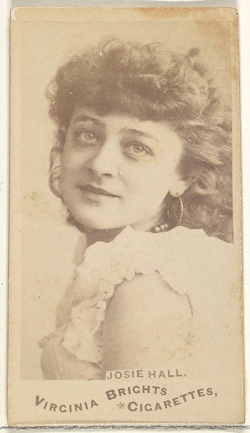 Allen & Ginter, Josie Hall, from the Actors and Actresses series (N45, Type 1) for Virginia Brights Cigarettes