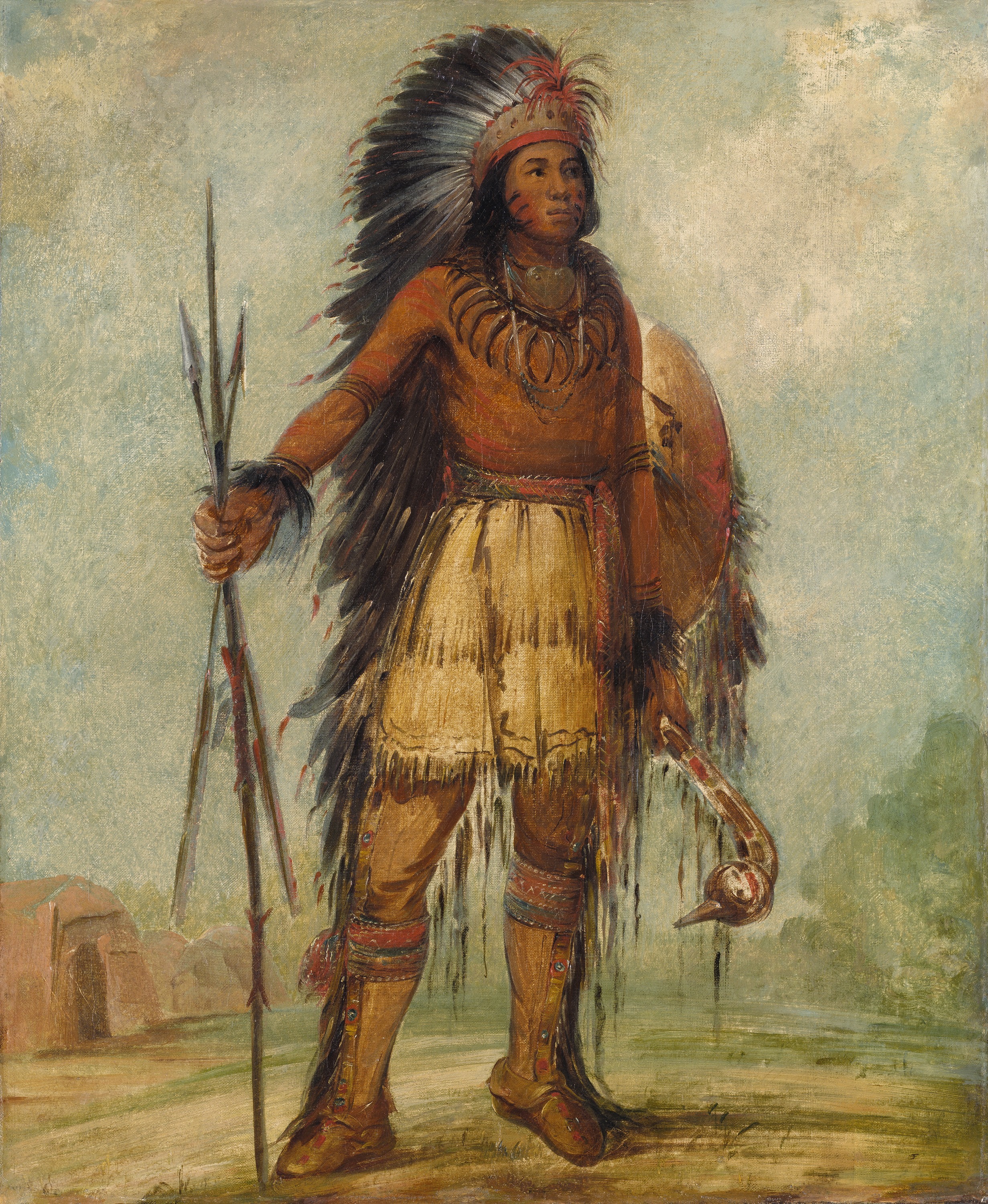 George Catlin, A-wun-ne-wa-be, Bird of Thunder