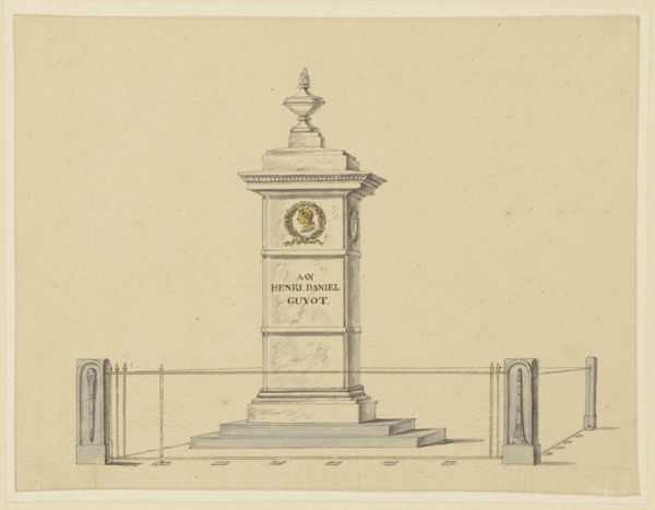 Unknown artist, View of funerary monument for Henri Daniel Guyot, Groningen