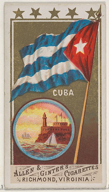 Allen & Ginter, Cuba, from Flags of All Nations, Series 1 (N9) for Allen & Ginter Cigarettes Brands