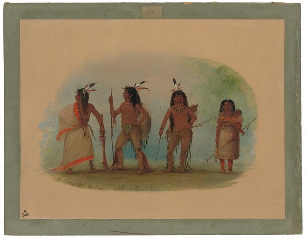 George Catlin, Four Apachee Indians
