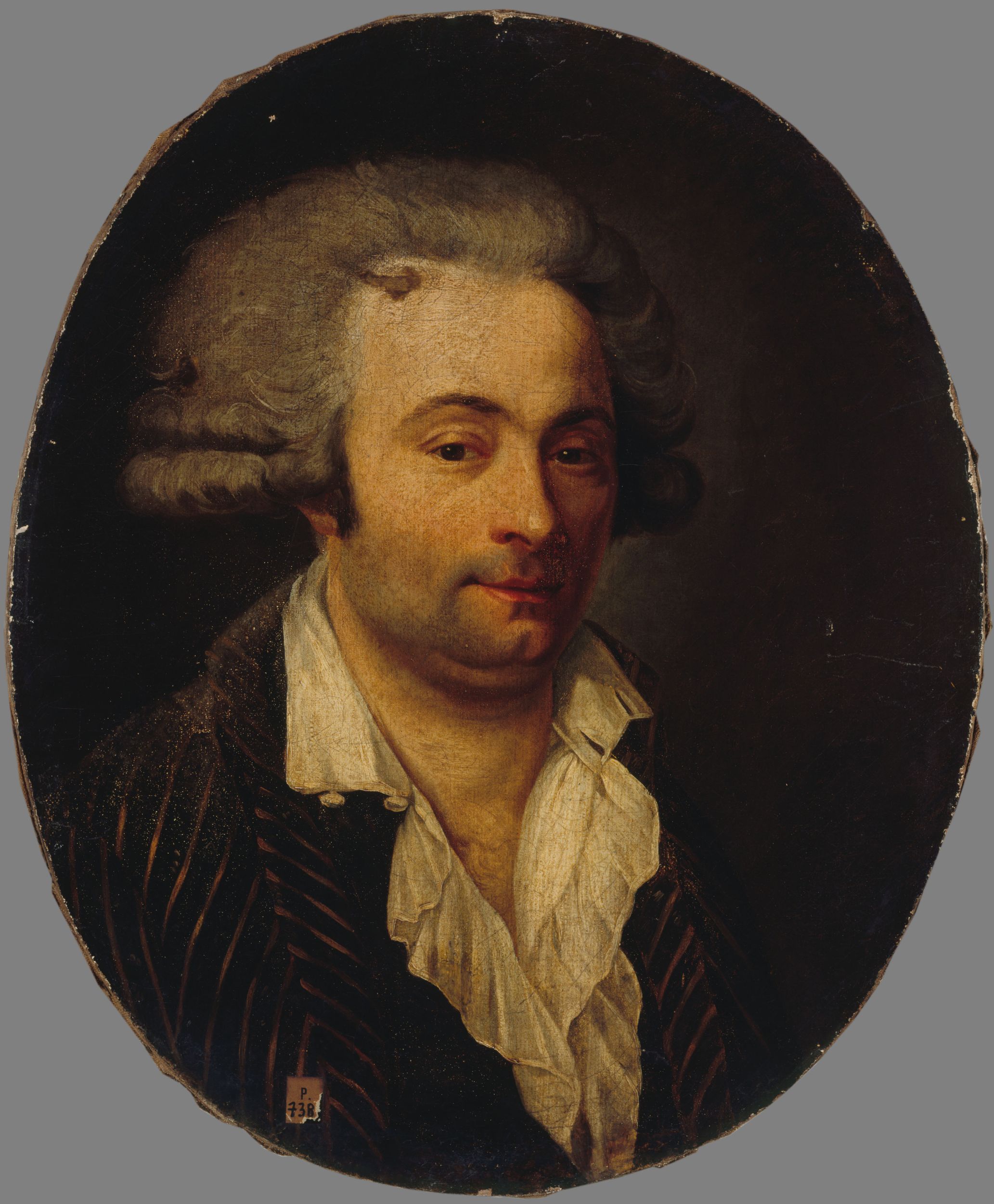 Anonyme, Portrait d'homme d'époque révolutionnaire.