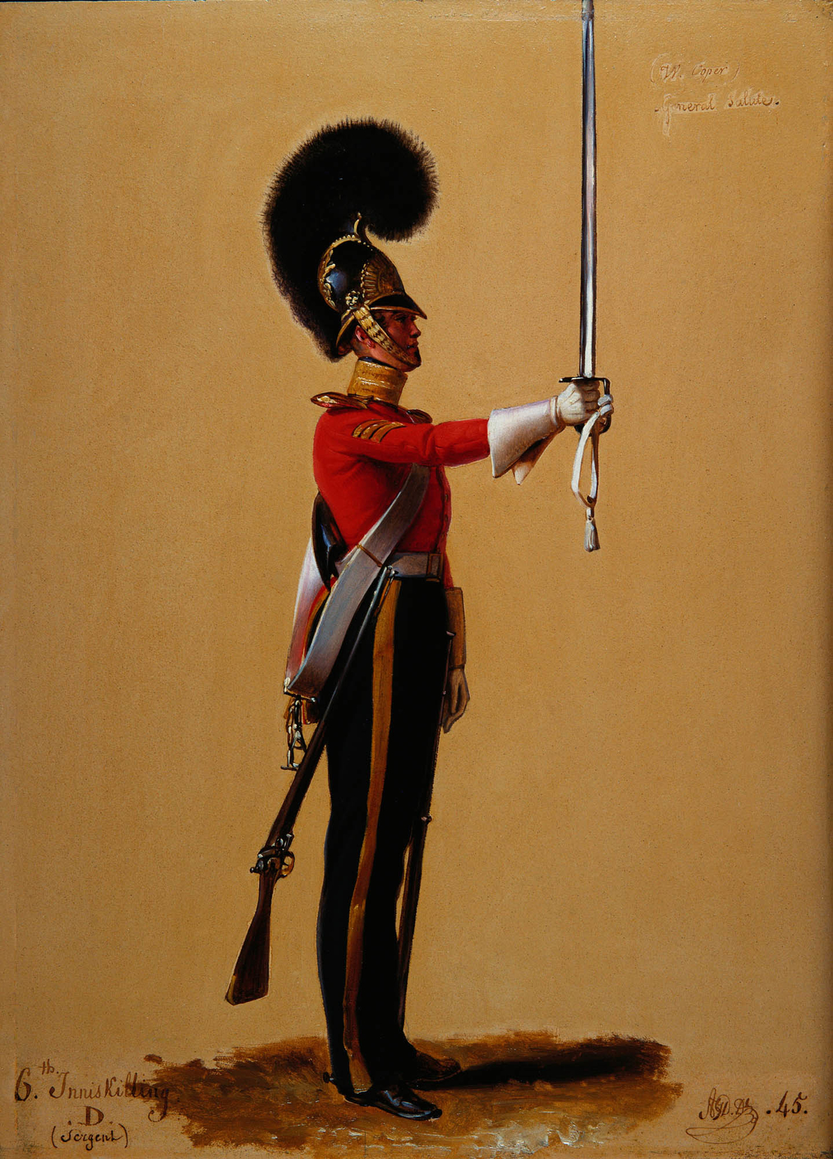 Alexandre Jean Dubois-Drahonet, Private William Cooper (b. 1811), 6th (Inniskilling) Dragoons