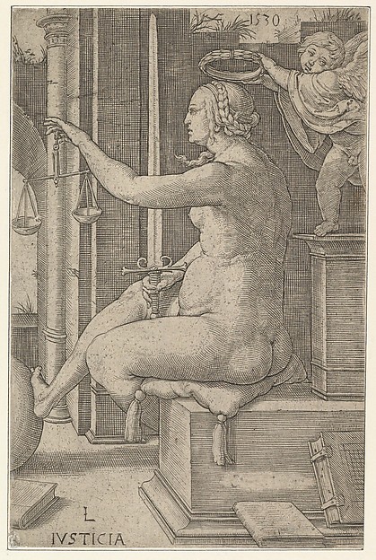 Lucas van Leyden, Justice, from the series The Virtues