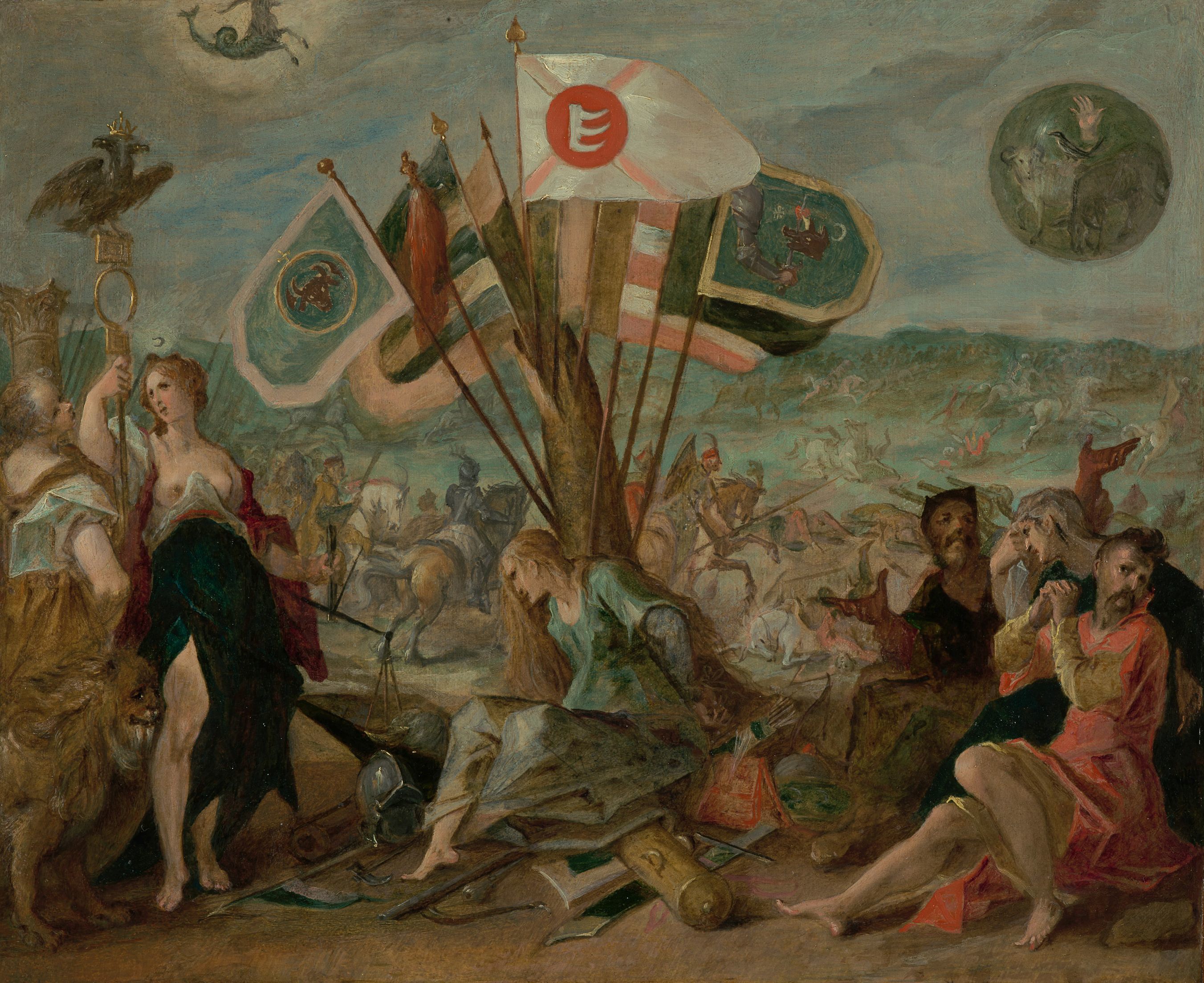 Hans von Aachen, Five Allegories of the Turkish Wars: Battle of Hermannstadt