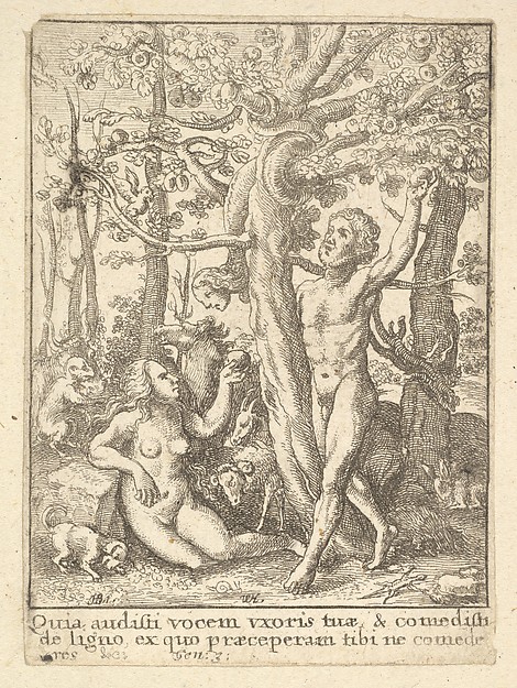 Wenceslaus Hollar, Garden of Eden, from "Dance of Death"