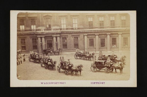W. & D. Downey, The Sultan leaving Buckingham Palace