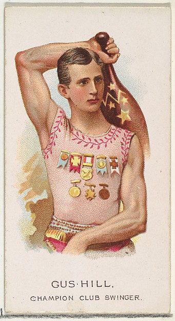Allen & Ginter, Gus Hill, Champion Club Swinger, from World's Champions, Series 2 (N29) for Allen & Ginter Cigarettes