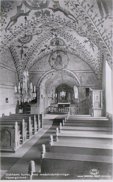 Unknown artist, Interiör Gökhems kyrka.