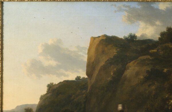 Nicolaes Berchem, Landskap med vassbärgning