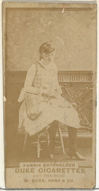 W. Duke, Sons & Co., Fannie Batchelder, from the Actors and Actresses series (N145-7) issued by Duke Sons & Co. to promote Duke Cigarettes