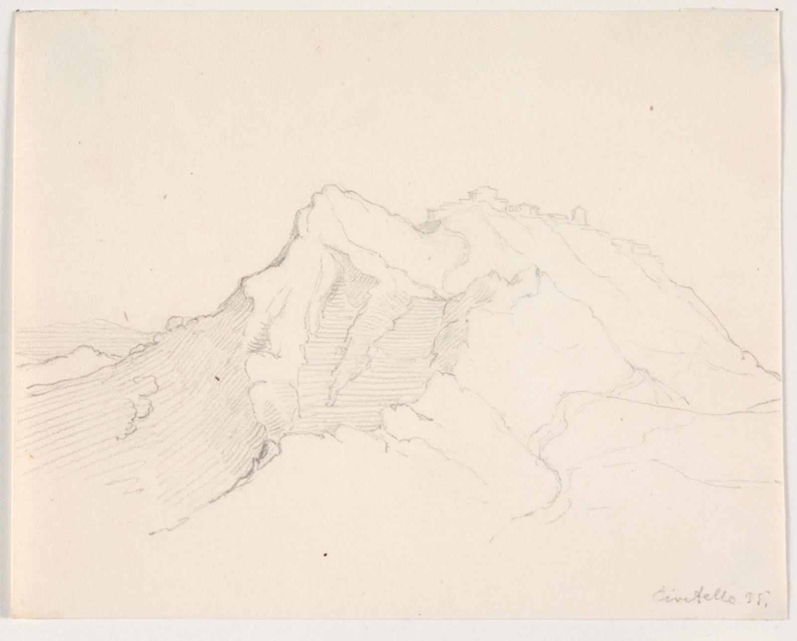 Ditlev Blunck, Bjerglandskab med by. Civitella