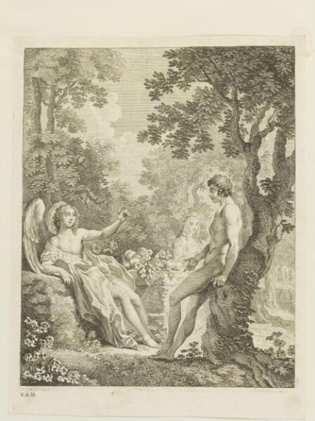 Francis Hayman, Adam and Eve with the Archangel Raphael