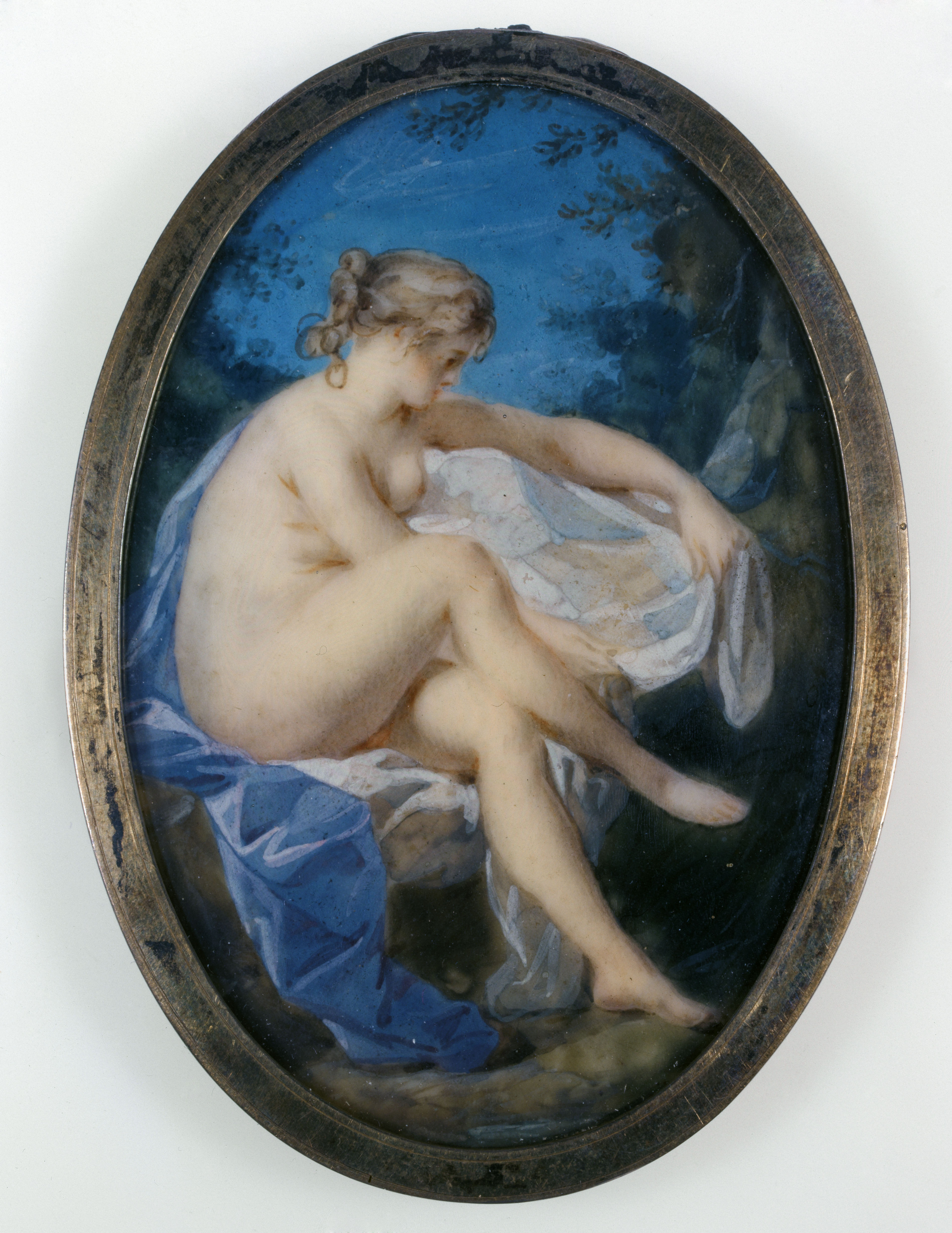 Ecole française, Nymphe à sa toilette